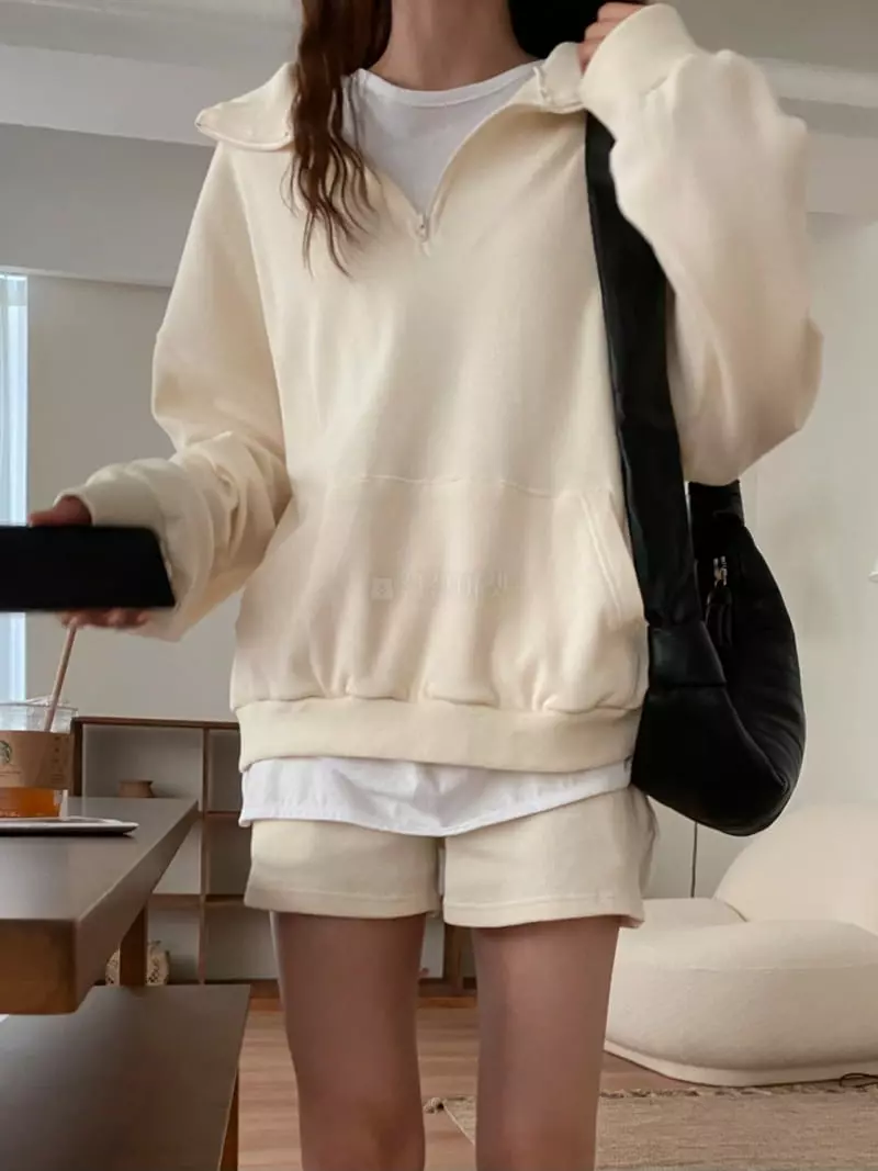 Tizzi - Korean Women Fashion - #pursuepretty - Waffle Top Bottom Set - 2