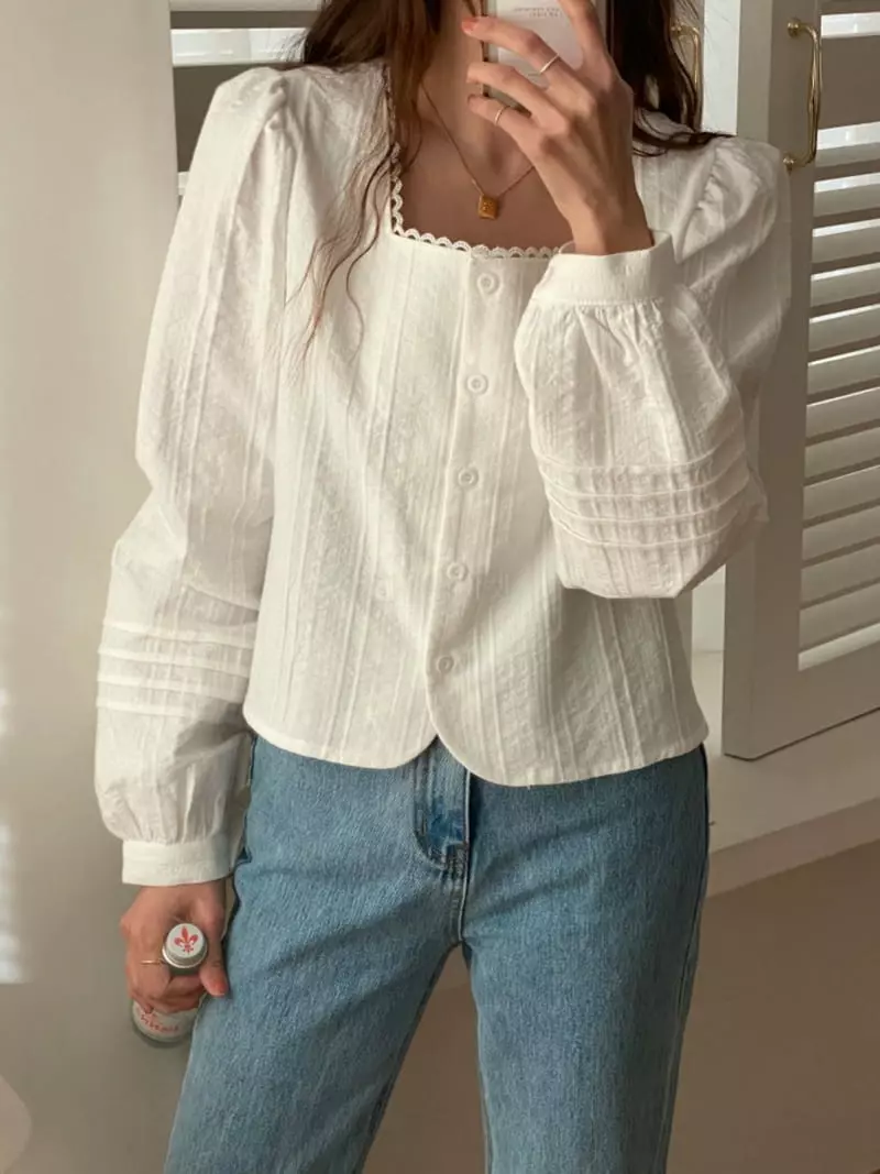 Tizzi - Korean Women Fashion - #romanticstyle - Awesome Blouse - 2