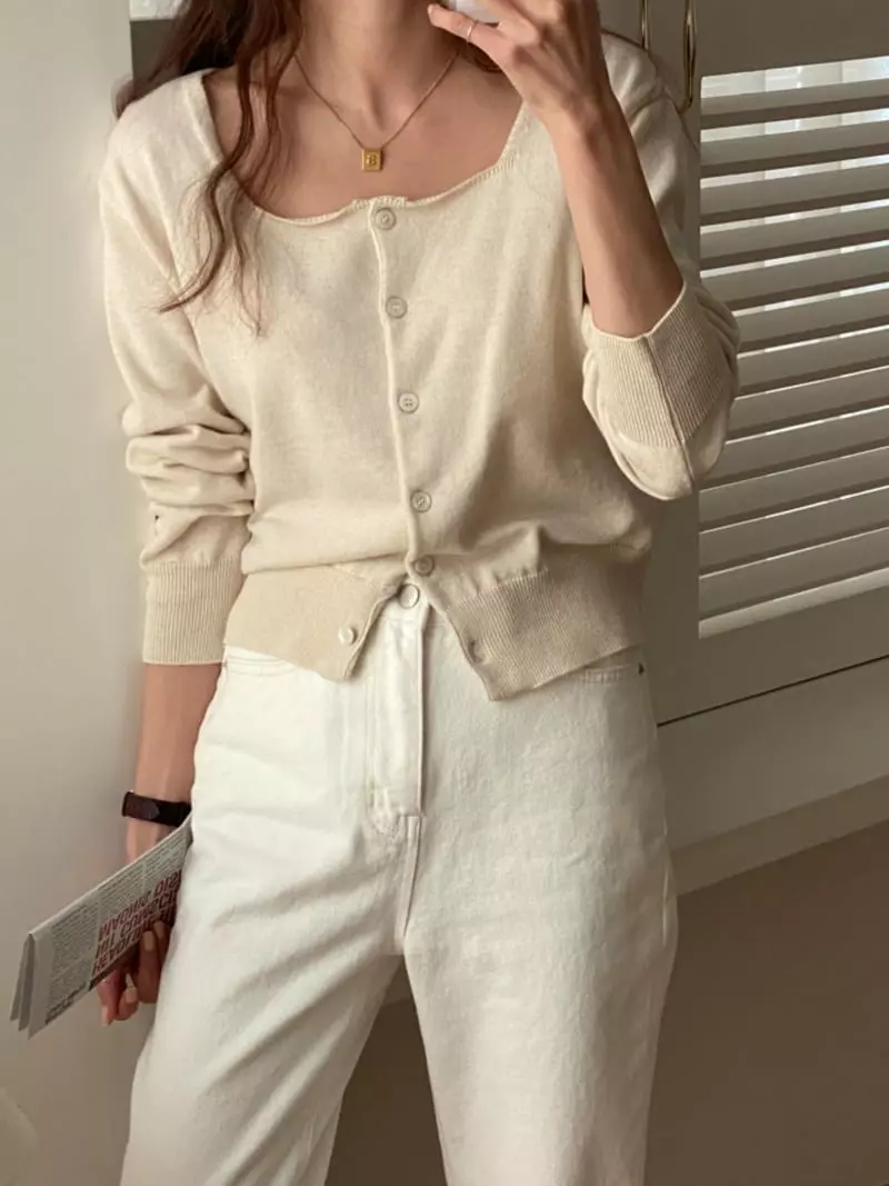 Tizzi - Korean Women Fashion - #momslook - Melona Cardigan - 4