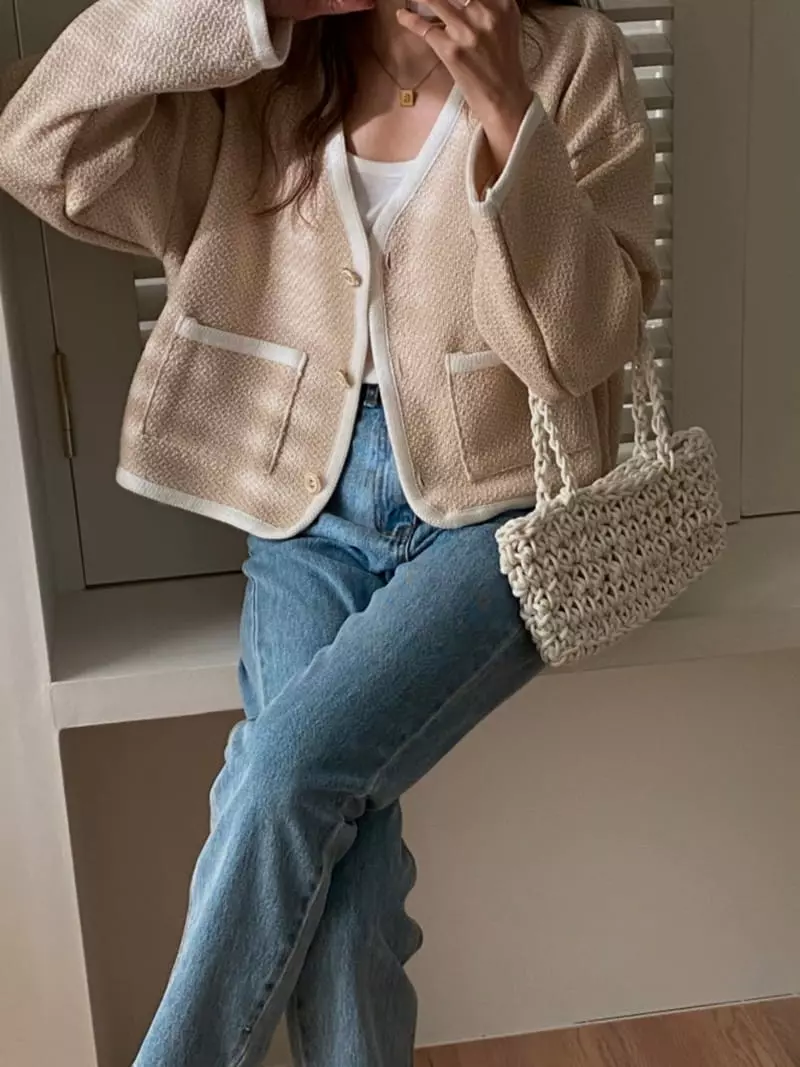 Tizzi - Korean Women Fashion - #womensfashion - Plain Cardigan - 2