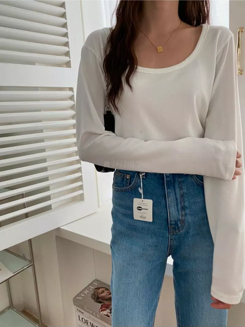 Tizzi - Korean Women Fashion - #womensfashion - Tencel Tee - 3