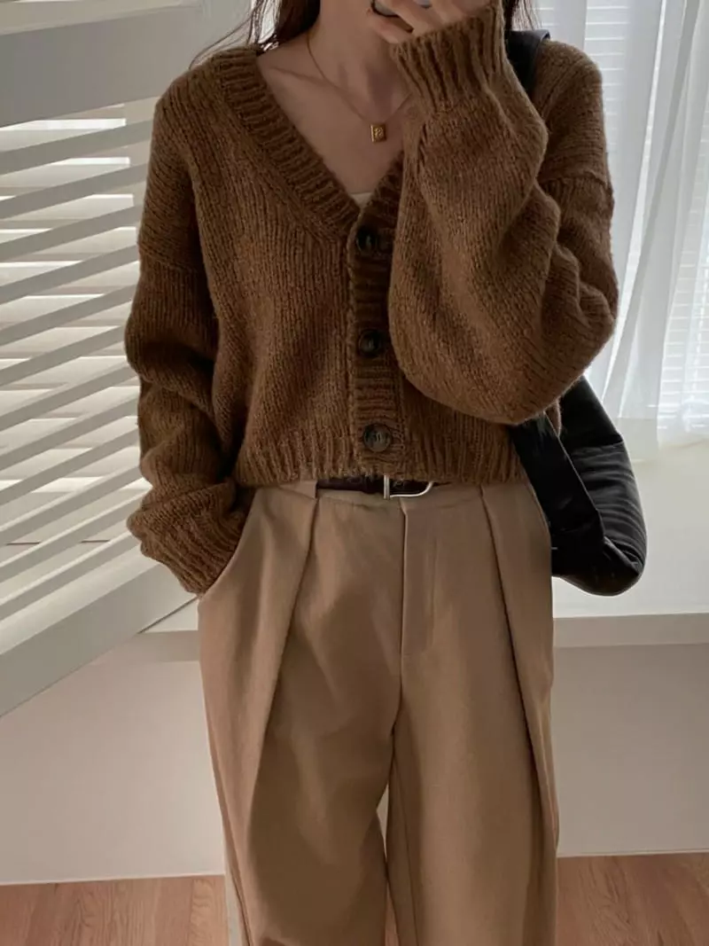 Tizzi - Korean Women Fashion - #womensfashion - Alpha Mini Cardigan