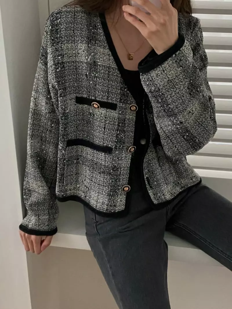 Tizzi - Korean Women Fashion - #womensfashion - Bagel Cardigan - 3