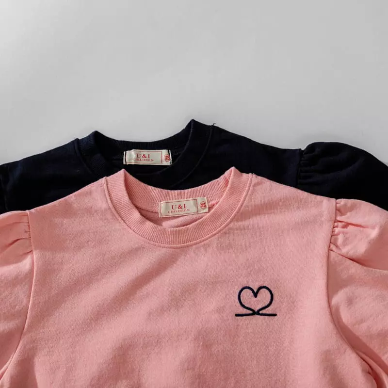 U & I - Korean Children Fashion - #childofig - Two Heart Sweatshirt - 4