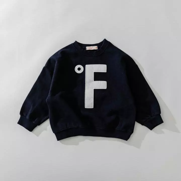 U & I - Korean Children Fashion - #kidzfashiontrend - F Embroidery Sweatshirt - 2