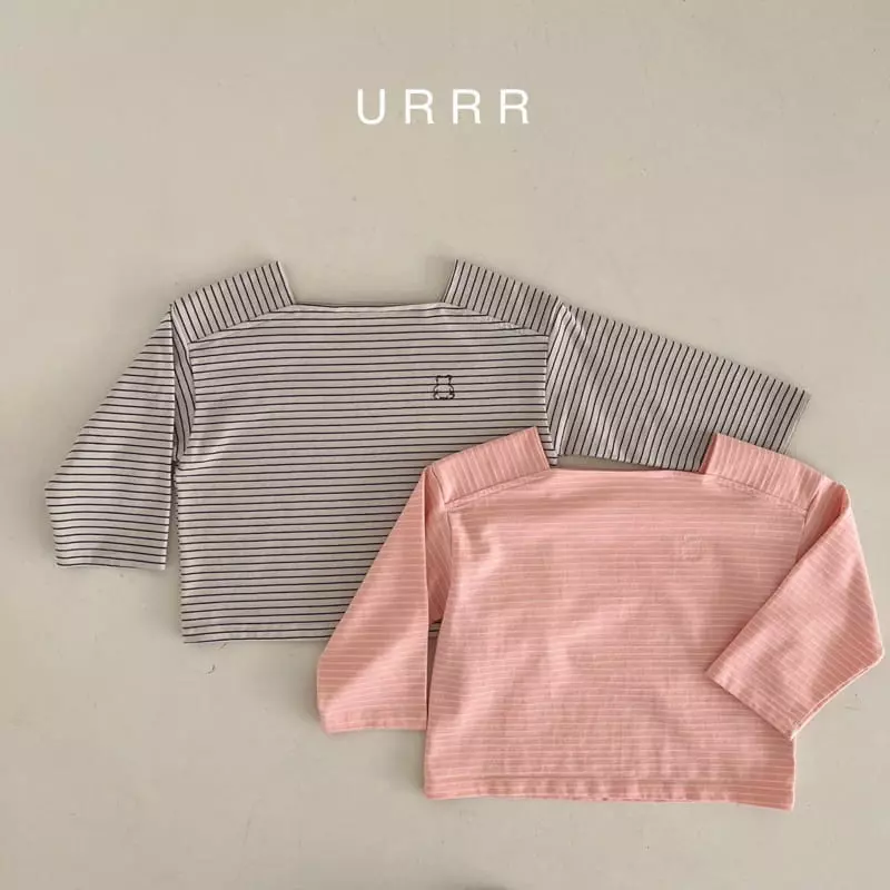 Urrr - Korean Children Fashion - #childofig - Bear Square Tee - 7