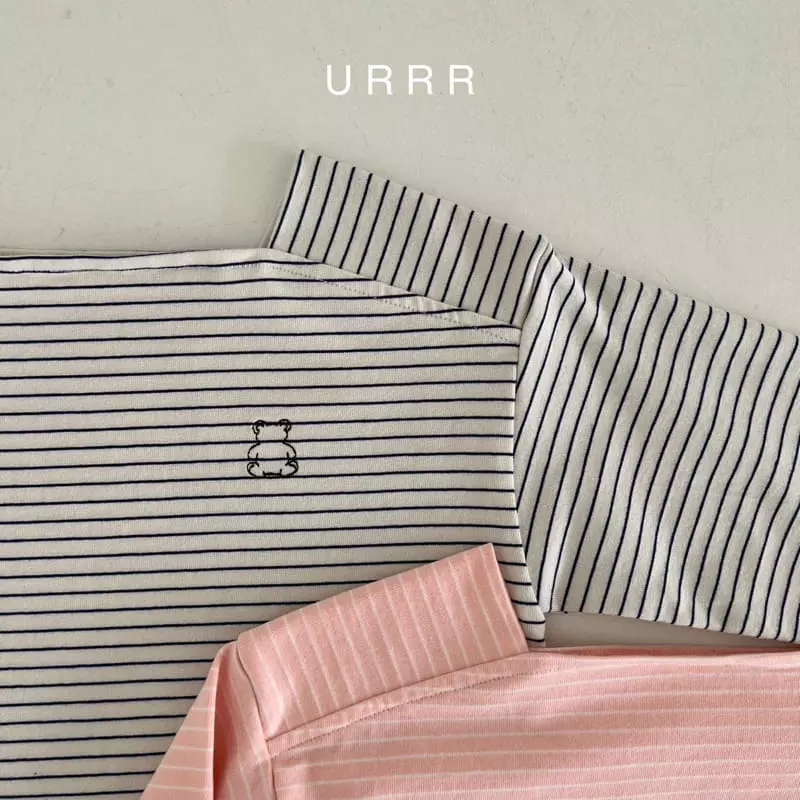 Urrr - Korean Children Fashion - #childrensboutique - Bear Square Tee - 8