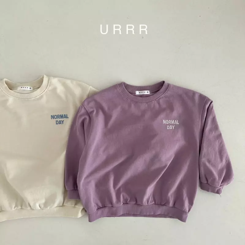 Urrr - Korean Children Fashion - #childrensboutique - Nomal Embroidery Sweatshirt - 6