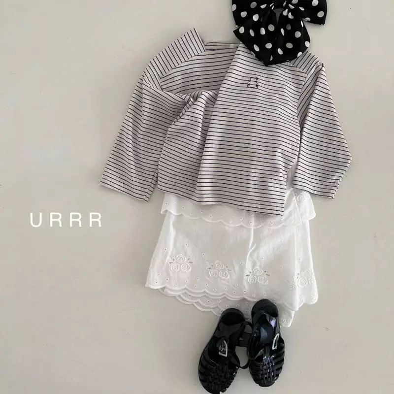 Urrr - Korean Children Fashion - #magicofchildhood - Bear Square Tee - 4