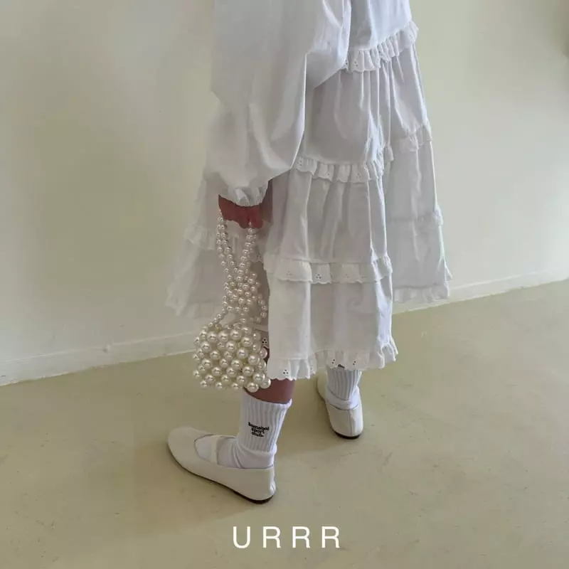 Urrr - Korean Children Fashion - #todddlerfashion - Sha Sha Cancan One-piece Ivory - 3
