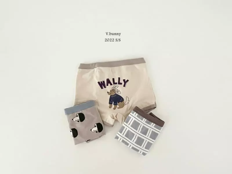 V Bunny - Korean Children Fashion - #Kfashion4kids - Wally Underwear [set of 3]