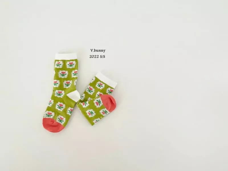 V Bunny - Korean Children Fashion - #childrensboutique - Dan Flower Socks [set of 3] - 5