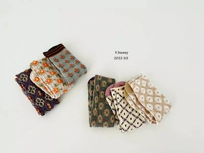 V Bunny - Korean Children Fashion - #childrensboutique - Pansy Socks [set of 3] - 2