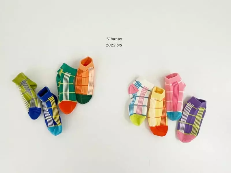 V Bunny - Korean Children Fashion - #childrensboutique - Hi Chou Socks [set of 4]
