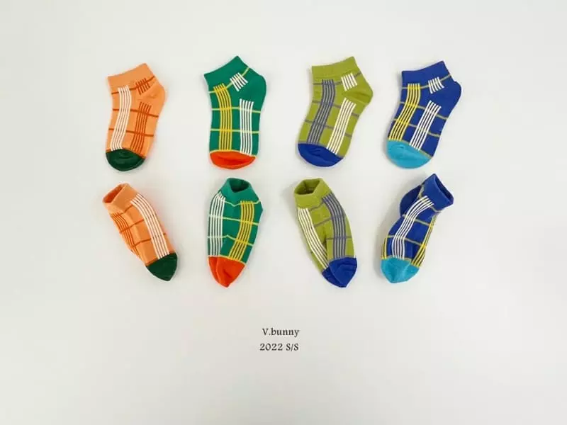 V Bunny - Korean Children Fashion - #discoveringself - Hi Chou Socks [set of 4] - 3