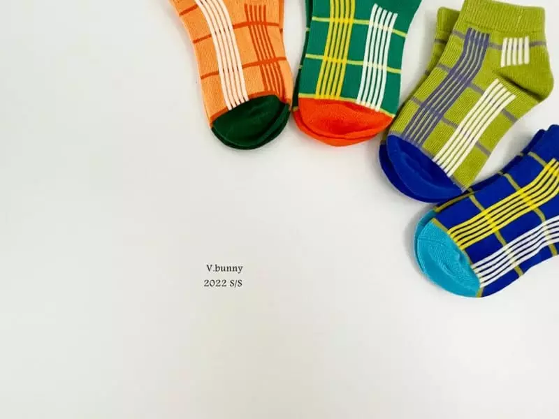 V Bunny - Korean Children Fashion - #discoveringself - Hi Chou Socks [set of 4] - 4