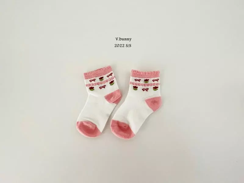 V Bunny - Korean Children Fashion - #kidsshorts - Strawberry Socks [set of 5] - 3