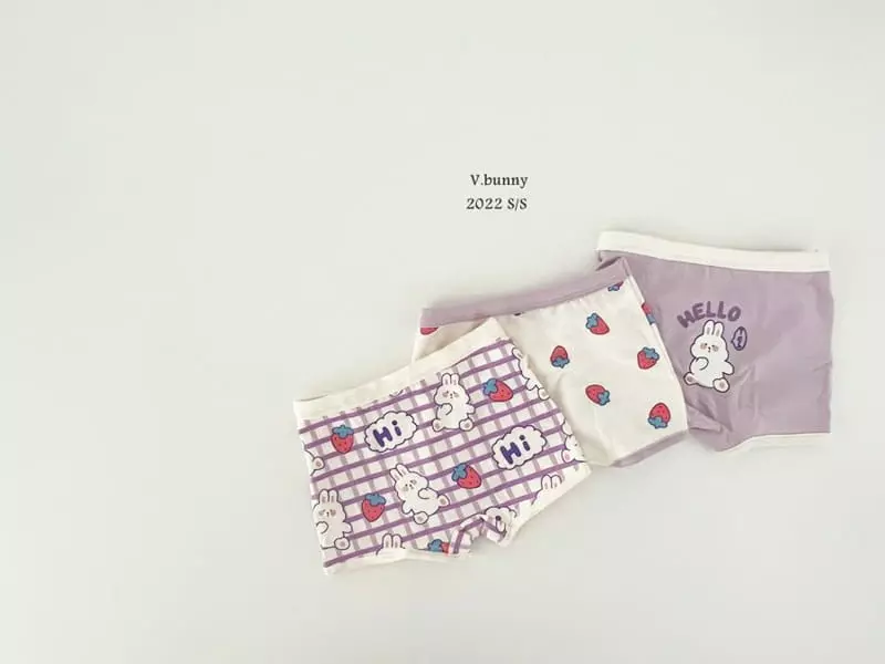 V Bunny - Korean Children Fashion - #kidsstore - Hello Underwear [set of 3]