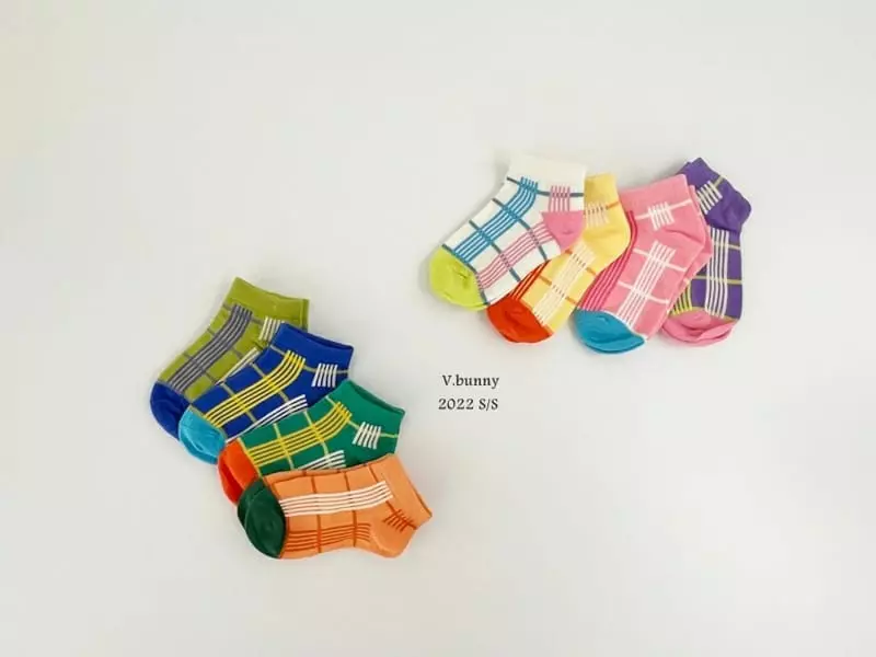 V Bunny - Korean Children Fashion - #kidsstore - Hi Chou Socks [set of 4] - 6