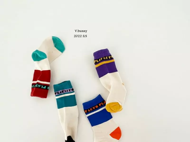 V Bunny - Korean Children Fashion - #kidsstore - Let's Socks [set of 4]