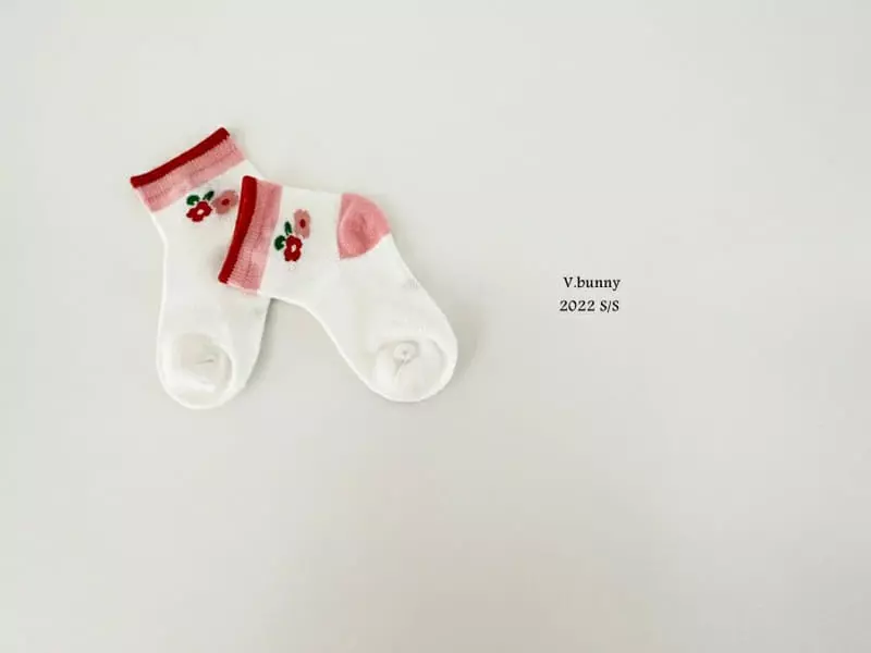 V Bunny - Korean Children Fashion - #kidzfashiontrend - Strawberry Socks [set of 5] - 5
