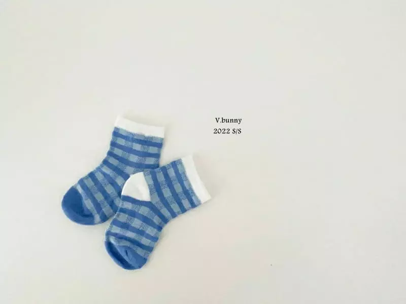 V Bunny - Korean Children Fashion - #kidsstore - Blue Bear Socks [set of 5] - 4
