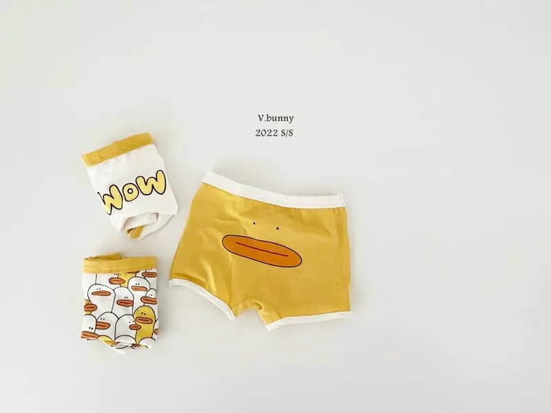 V Bunny - Korean Children Fashion - #littlefashionista - Duck Underwear [set of 3] - 3