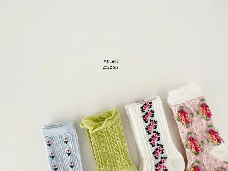 V Bunny - Korean Children Fashion - #littlefashionista - Frill Socks Set [set of 4]