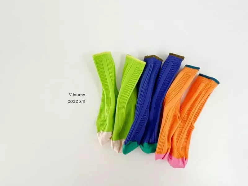 V Bunny - Korean Children Fashion - #littlefashionista - Bombom Socks [set of 3] - 5