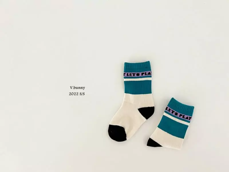 V Bunny - Korean Children Fashion - #Kfashion4kids - Let's Socks [set of 4] - 4