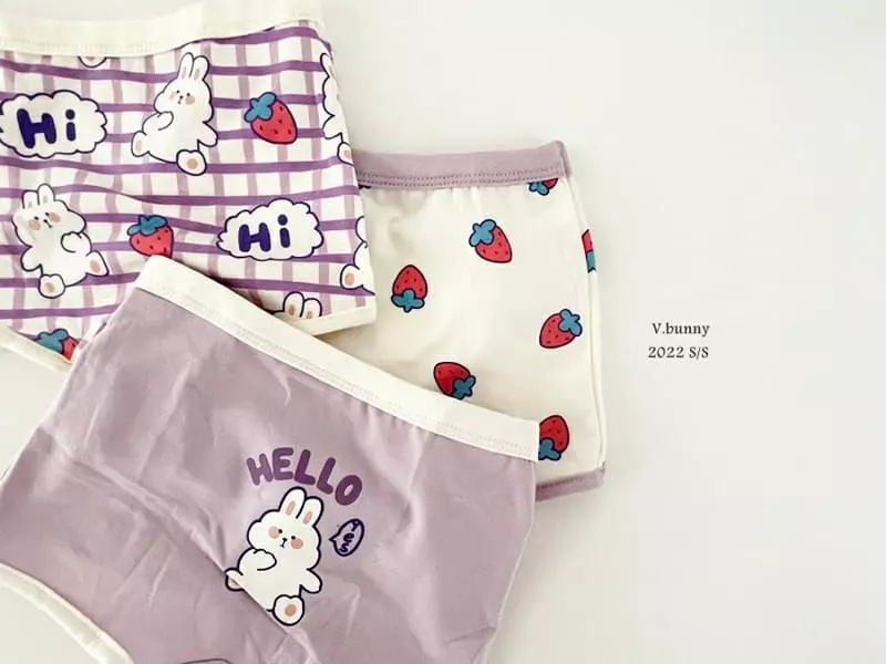 V Bunny - Korean Children Fashion - #magicofchildhood - Hello Underwear [set of 3] - 5