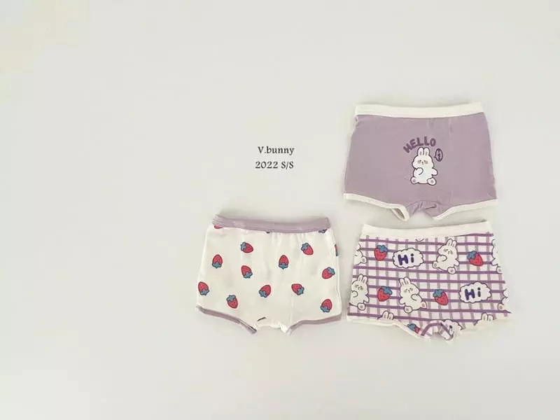 V Bunny - Korean Children Fashion - #minifashionista - Hello Underwear [set of 3] - 6