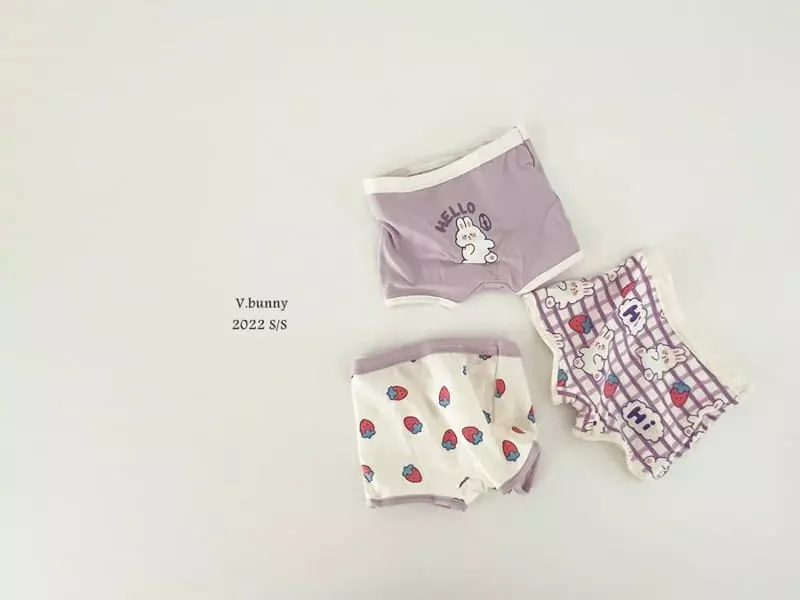 V Bunny - Korean Children Fashion - #prettylittlegirls - Hello Underwear [set of 3] - 7