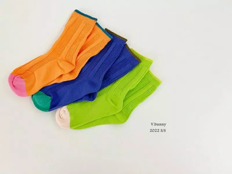 V Bunny - Korean Children Fashion - #prettylittlegirls - Bombom Socks [set of 3] - 8