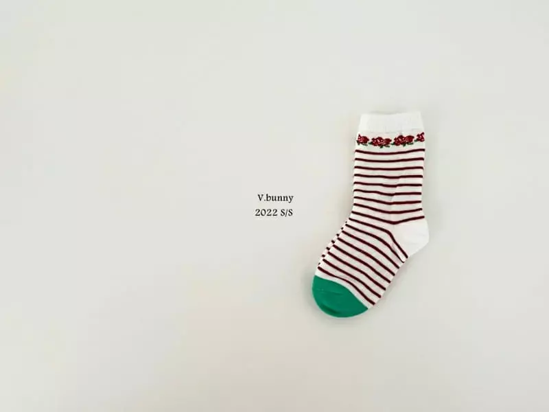 V Bunny - Korean Children Fashion - #stylishchildhood - Dan Flower Socks [set of 3] - 3