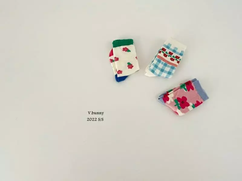 V Bunny - Korean Children Fashion - #stylishchildhood - Delpi Socks [set of 3]