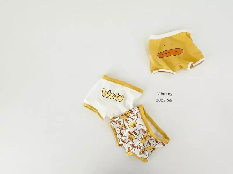 V Bunny - Korean Children Fashion - #todddlerfashion - Duck Underwear [set of 3] - 7