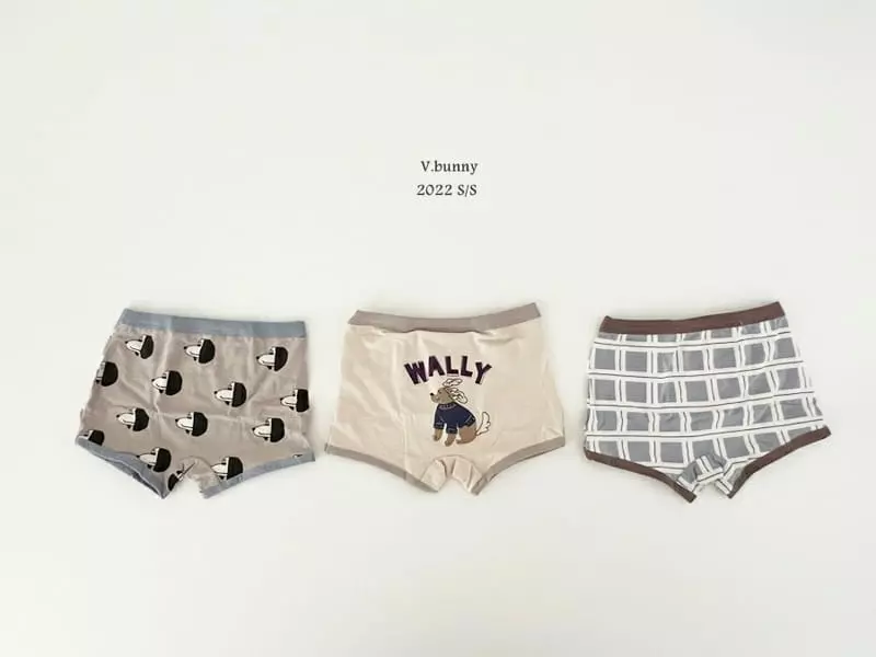 V Bunny - Korean Children Fashion - #todddlerfashion - Wally Underwear [set of 3] - 6