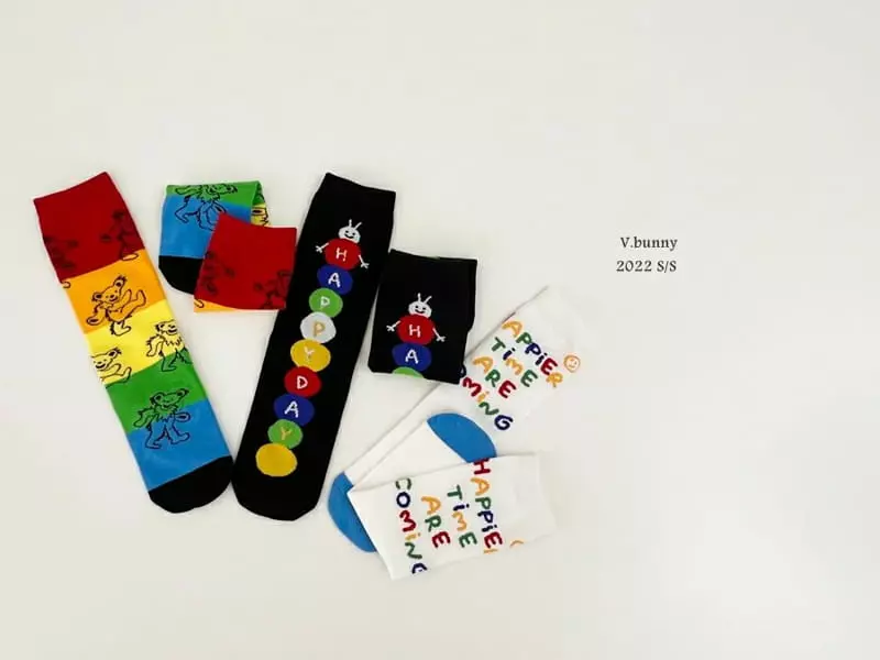 V Bunny - Korean Children Fashion - #todddlerfashion - Circus Socks [set of 3] - 4