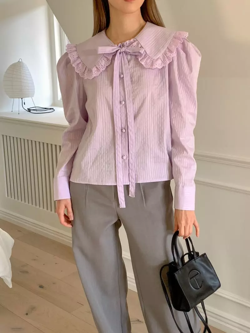 Vaara - Korean Women Fashion - #momslook - Margarine Blouse - 3
