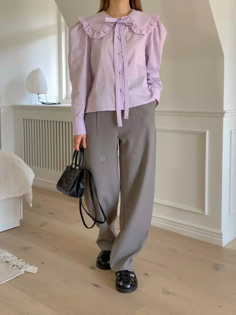 Vaara - Korean Women Fashion - #momslook - Margarine Blouse - 4