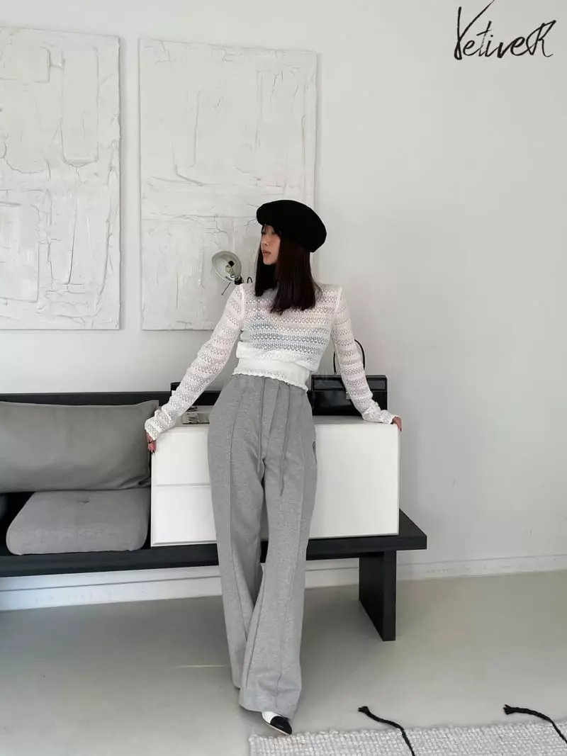 Vetiver - Korean Women Fashion - #momslook - Vincent Knit Round Tee - 2