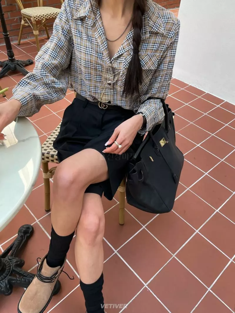 Vetiver - Korean Women Fashion - #shopsmall - Double Collar Shirt