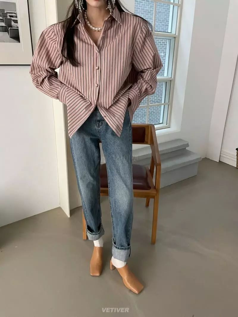 Vetiver - Korean Women Fashion - #thelittlethings - Stripe Shirt - 2