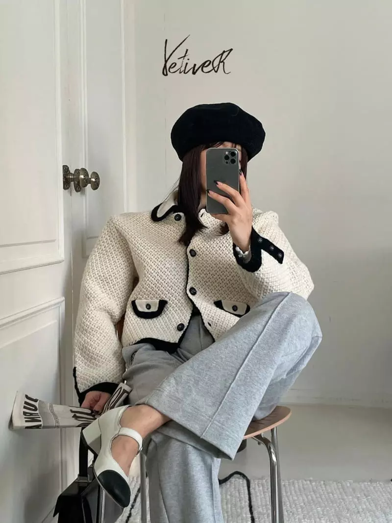 Vetiver - Korean Women Fashion - #vintageinspired - Maison Knit Cardigan - 3
