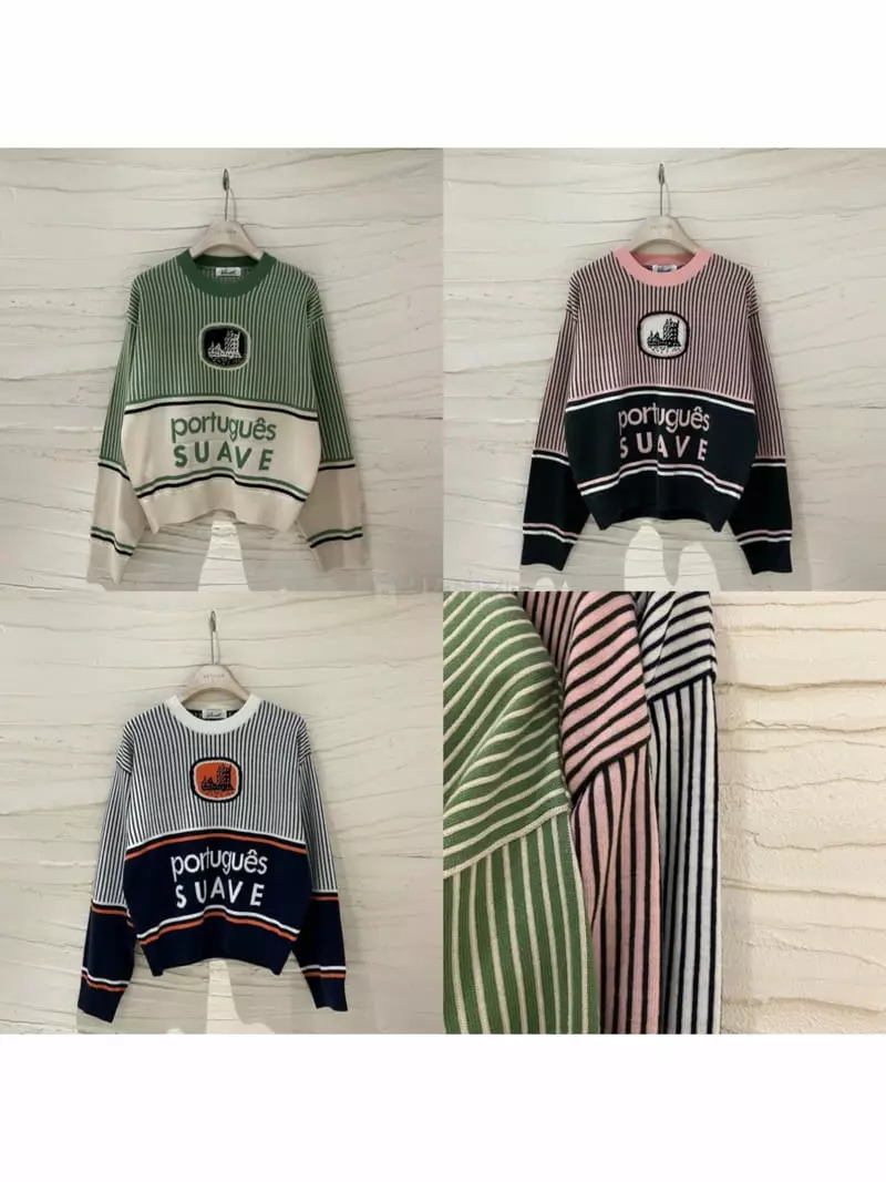 Vetiver - Korean Women Fashion - #momslook - Porto Round Knit Tee - 4