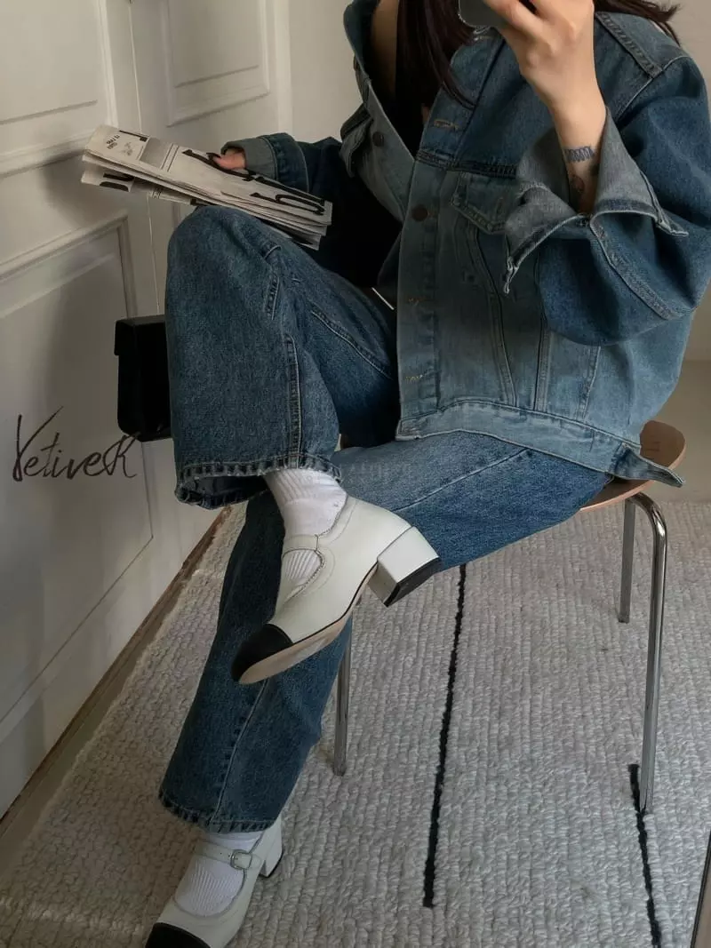 Vetiver - Korean Women Fashion - #womensfashion - Coloring Denim Jacket