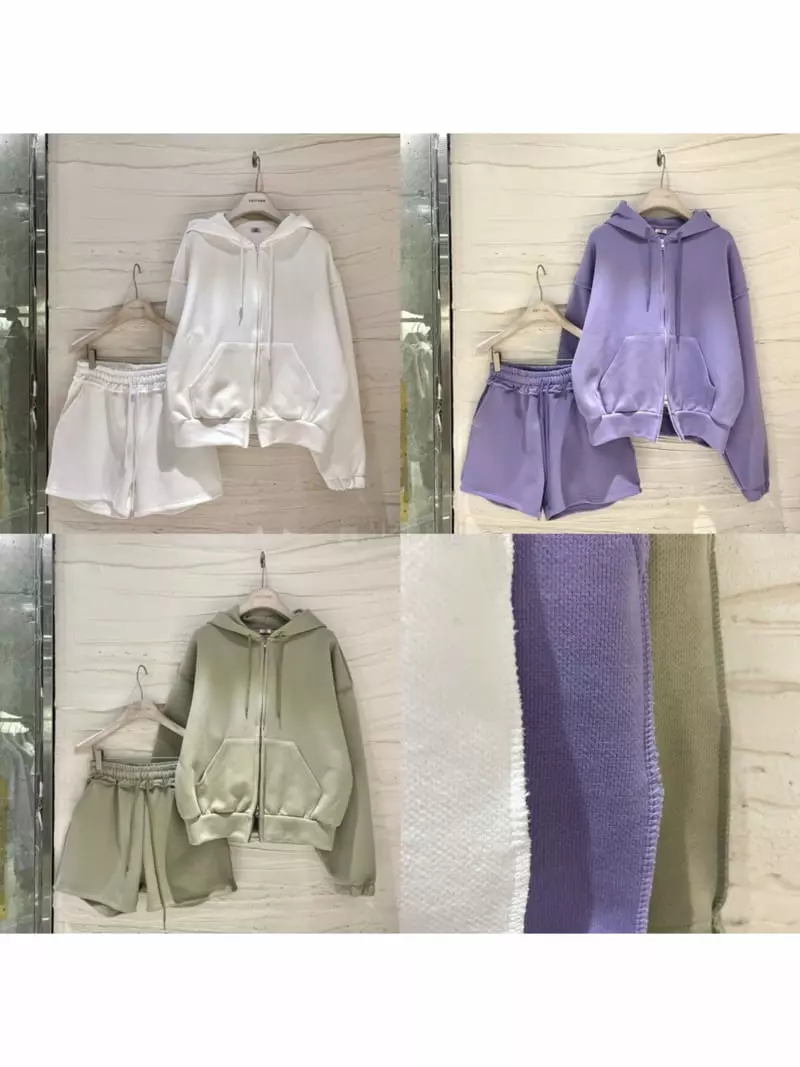 Vetiver - Korean Women Fashion - #womensfashion - Candy Top Botton Set - 3