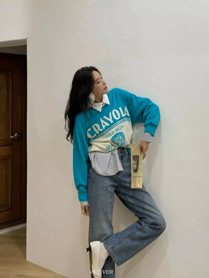 Vetiver - Korean Women Fashion - #womensfashion - Eight Round Knit Tee - 3