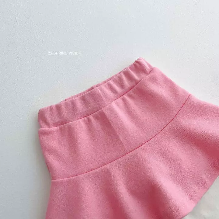 Vivid I - Korean Children Fashion - #Kfashion4kids - Disney Skirt Leggings Top Bottom Set - 5